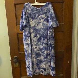 Tie dye tshirt dress